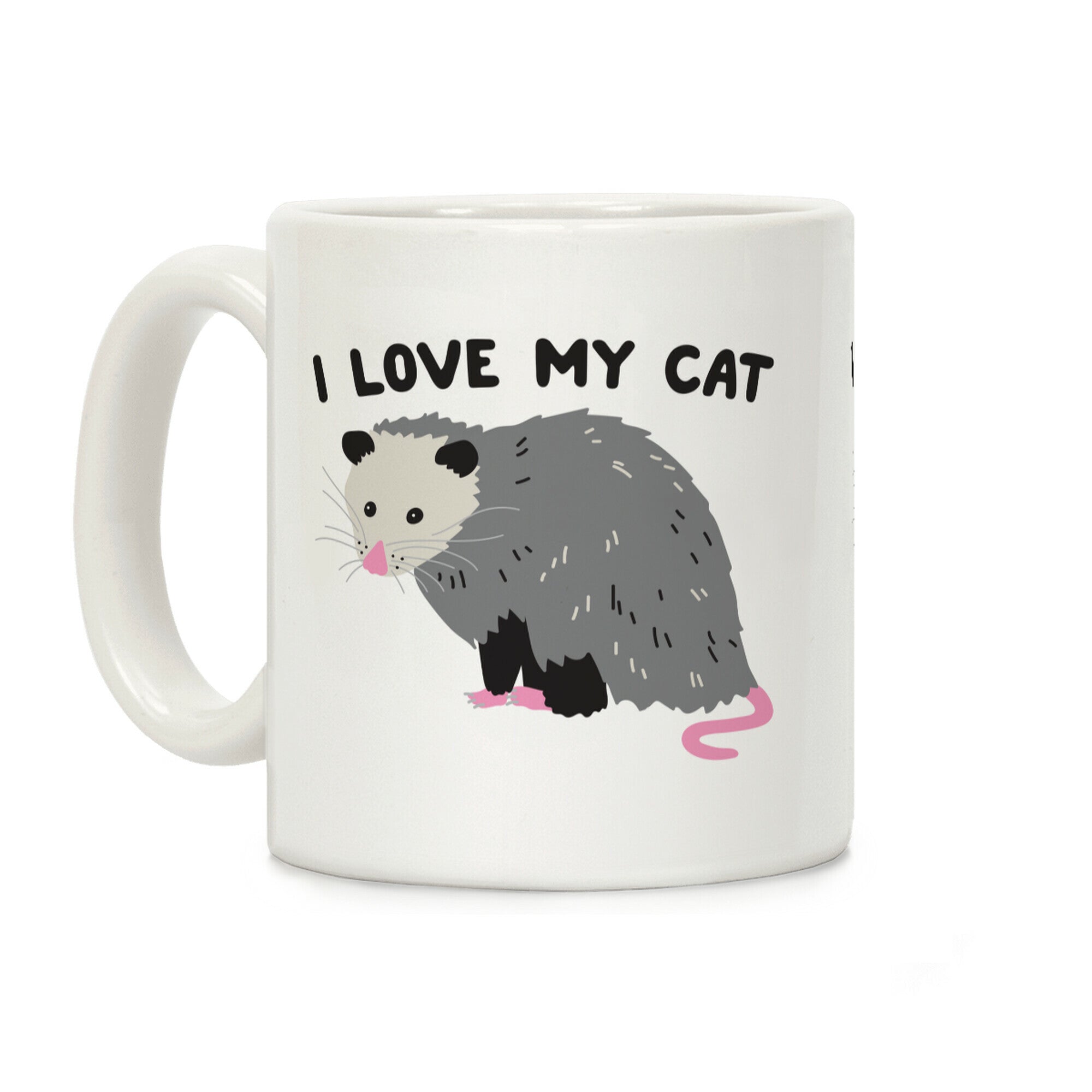 I Love My Cat Opossum Coffee Mug